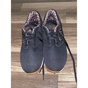 New Balance Women Sz 11 Fresh Foam Breathe Golf Shoes Black/Animal NBGW4002BKA